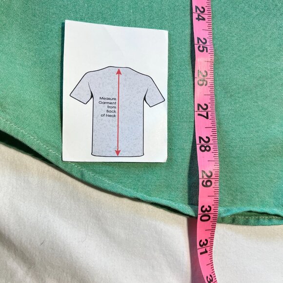 🟩Gap Slim Fit Button-Up Shirt Men’s Size L Green 100% Cotton - Picture 6 of 10